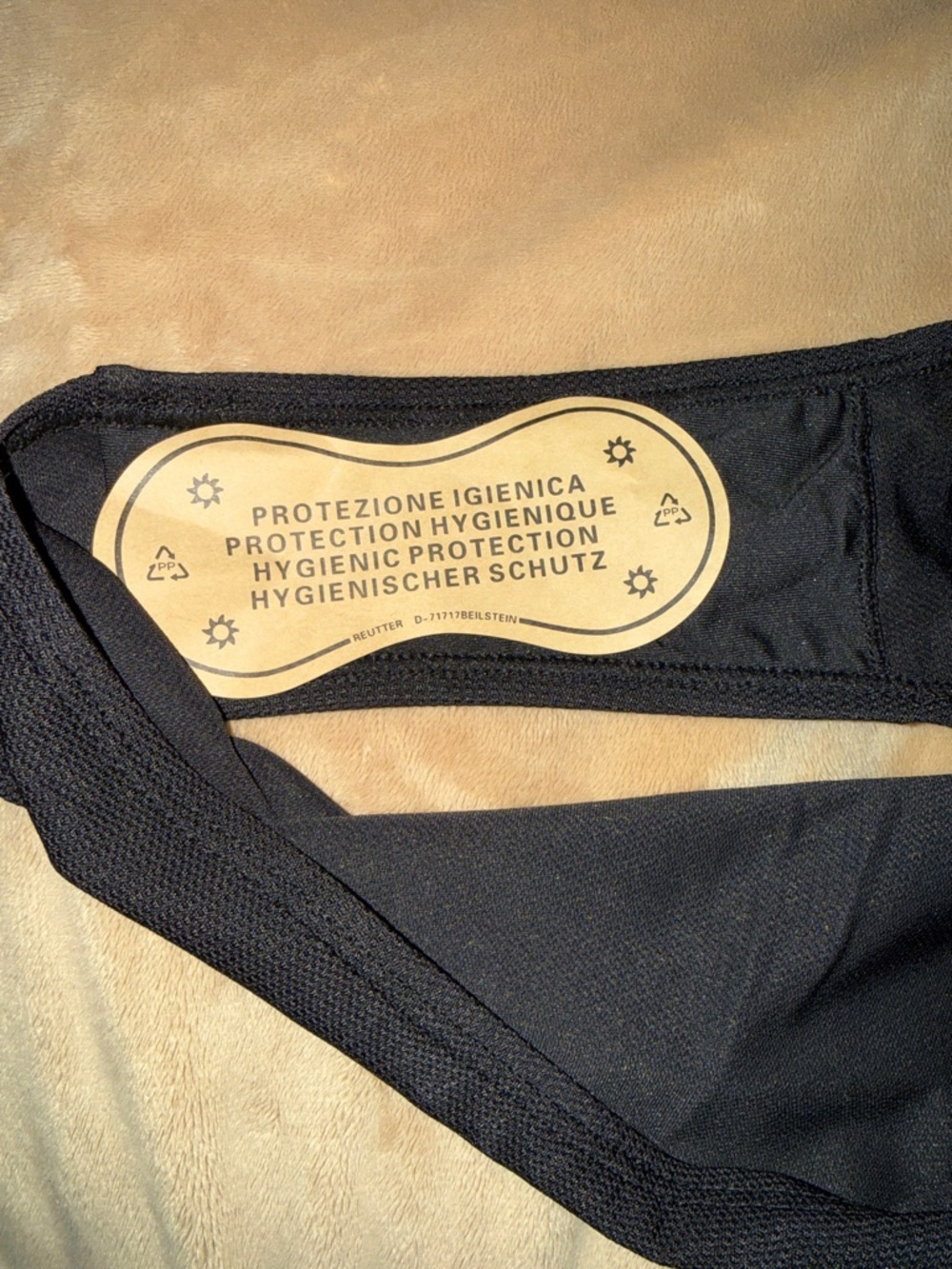 NWT True Tone Swim Two-Toned One Piece Swimsuit - Black - Picture 5 of 5